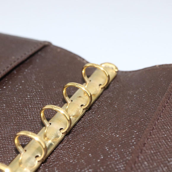 LOUIS VUITTON Damier Ebene Agenda PM Day Planner Cover R20700 LV Auth LNZ412