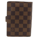 LOUIS VUITTON Damier Ebene Agenda PM Day Planner Cover R20700 LV Auth LNZ412-2
