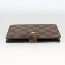 LOUIS VUITTON Damier Ebene Agenda PM Day Planner Cover R20700 LV Auth LNZ412-3