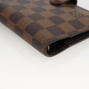 LOUIS VUITTON Damier Ebene Agenda PM Day Planner Cover R20700 LV Auth LNZ412-14