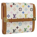 LOUIS VUITTON Multicolor Porte Monnaie Billets Cartes Credit M92983 Auth LNZ413V-1