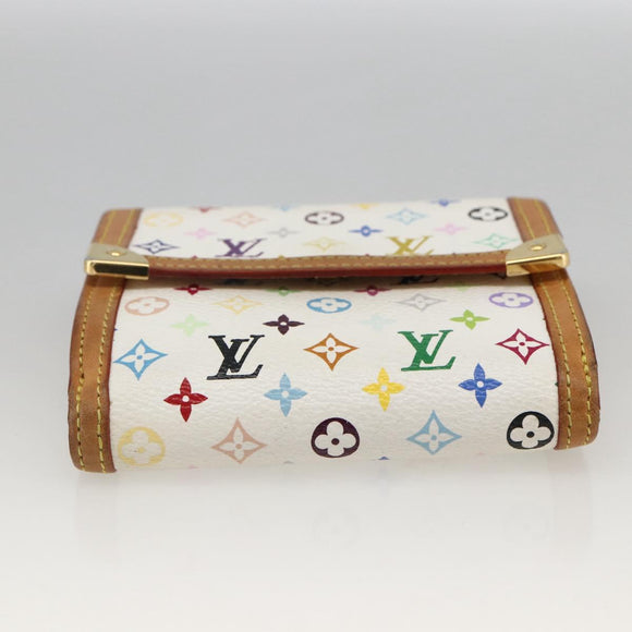 LOUIS VUITTON Multicolor Porte Monnaie Billets Cartes Credit M92983 Auth LNZ413V