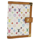 LOUIS VUITTON Multicolor Agenda PM Day Planner Cover White R21074 Auth LNZ414V-1