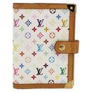 LOUIS VUITTON Multicolor Agenda PM Day Planner Cover White R21074 Auth LNZ414V-13