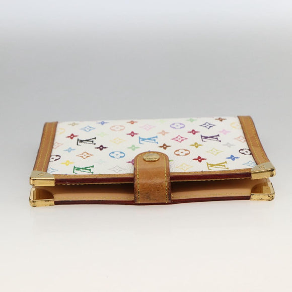 LOUIS VUITTON Multicolor Agenda PM Day Planner Cover White R21074 Auth LNZ414V