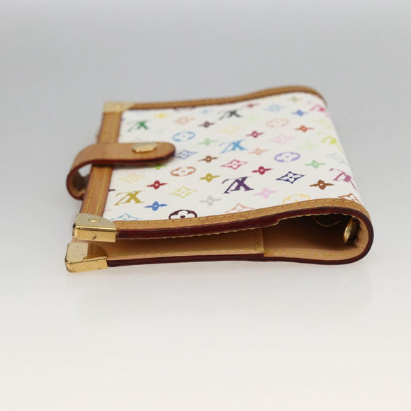 LOUIS VUITTON Multicolor Agenda PM Day Planner Cover White R21074 Auth LNZ414V