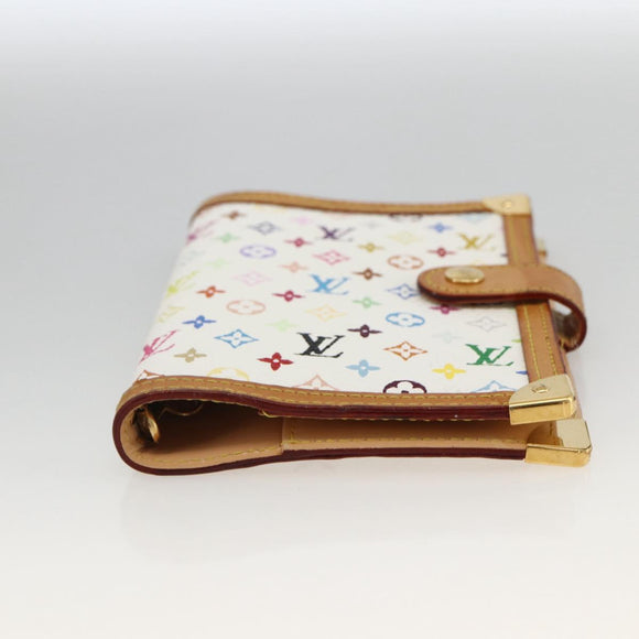 LOUIS VUITTON Multicolor Agenda PM Day Planner Cover White R21074 Auth LNZ414V