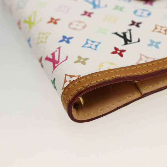 LOUIS VUITTON Multicolor Agenda PM Day Planner Cover White R21074 Auth LNZ414V