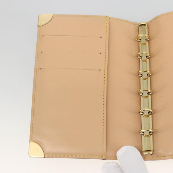 LOUIS VUITTON Multicolor Agenda PM Day Planner Cover Black R20895 Auth LNZ415V