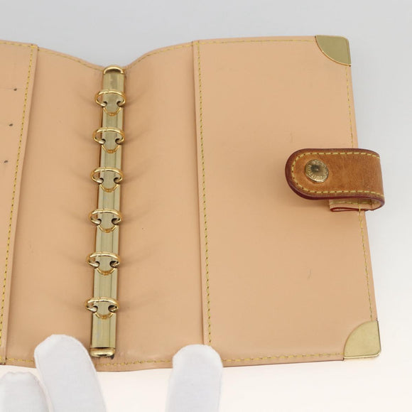 LOUIS VUITTON Multicolor Agenda PM Day Planner Cover Black R20895 Auth LNZ415V