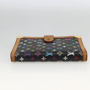 LOUIS VUITTON Multicolor Agenda PM Day Planner Cover Black R20895 Auth LNZ415V-4