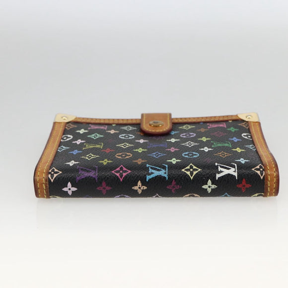LOUIS VUITTON Multicolor Agenda PM Day Planner Cover Black R20895 Auth LNZ415V
