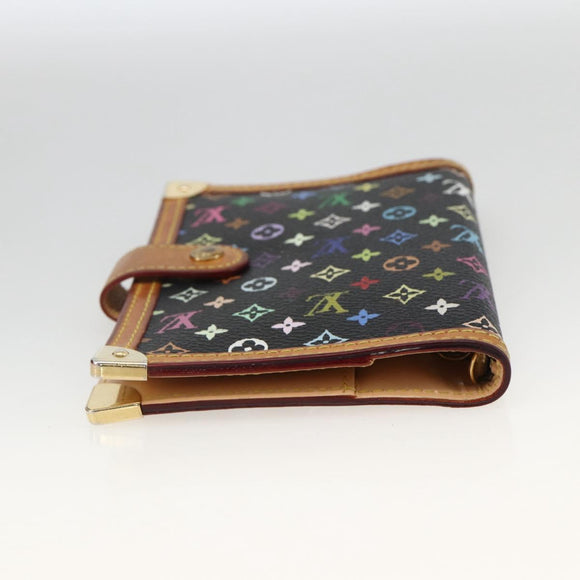 LOUIS VUITTON Multicolor Agenda PM Day Planner Cover Black R20895 Auth LNZ415V