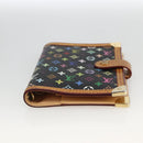 LOUIS VUITTON Multicolor Agenda PM Day Planner Cover Black R20895 Auth LNZ415V-6