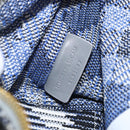 BURBERRY Nova Check Hand Bag Canvas Light Blue Gold Auth LNZ422SAM-12