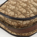 Christian Dior Trotter Canvas Shoulder Bag Beige Gold Auth LNZ423-11