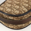 Christian Dior Trotter Canvas Shoulder Bag Beige Gold Auth LNZ423-13