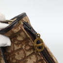 Christian Dior Trotter Canvas Shoulder Bag Beige Gold Auth LNZ423-14