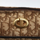Christian Dior Trotter Canvas Shoulder Bag Beige Gold Auth LNZ423-15