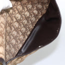 Christian Dior Trotter Canvas Shoulder Bag Beige Gold Auth LNZ423-19