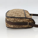 Christian Dior Trotter Canvas Shoulder Bag Beige Gold Auth LNZ423-5