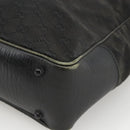 GUCCI Bamboo GG Canvas Hand Bag Black 112530 Auth LNZ427-10