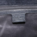GUCCI Bamboo GG Canvas Hand Bag Black 112530 Auth LNZ427-14