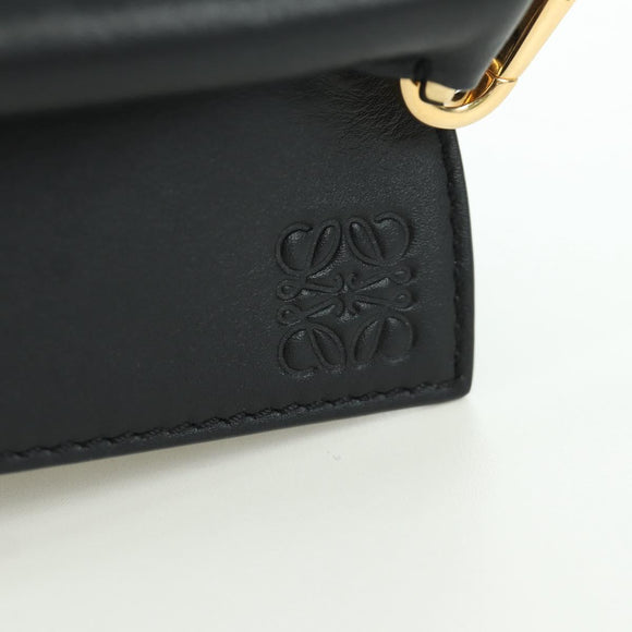 LOEWE Loewe x Studio Ghibli Calcifer Mini Puzzle Bag Leather Black Auth LNZ429SM