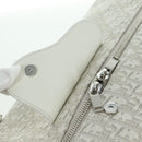 Christian Dior Trotter Canvas Boston Bag 2way White Auth LNZ433SM-19