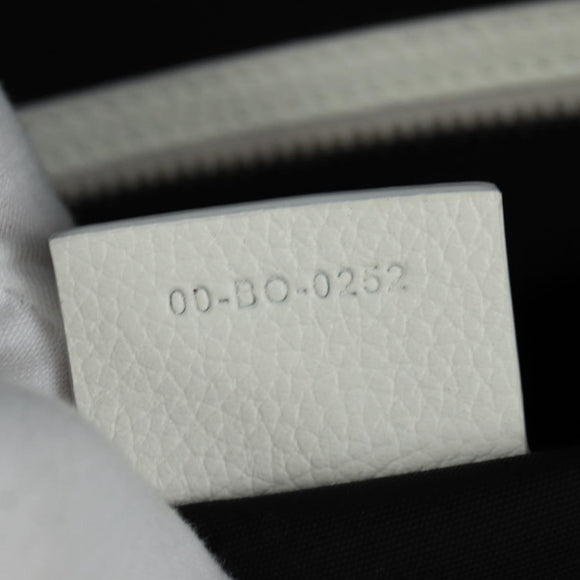 Christian Dior Trotter Canvas Boston Bag 2way White Auth LNZ433SM