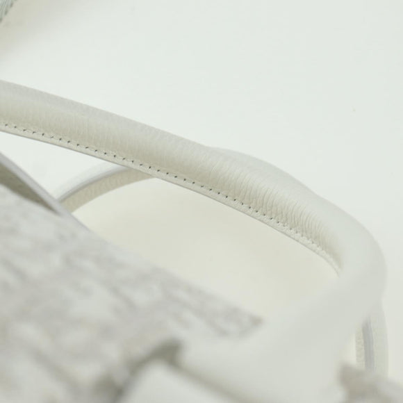 Christian Dior Trotter Canvas Boston Bag 2way White Auth LNZ433SM