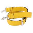 FENDI Leather Shoulder Strap 35.4""-43.3"" Yellow Auth LNZ434-4
