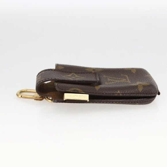LOUIS VUITTON Etui Telephone International Cell Phone Case M63064 Auth LNZ438