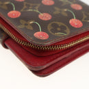 LOUIS VUITTON Monogram Cherry Compact zip Bifold Wallet M95005 LV Auth LNZ439-11