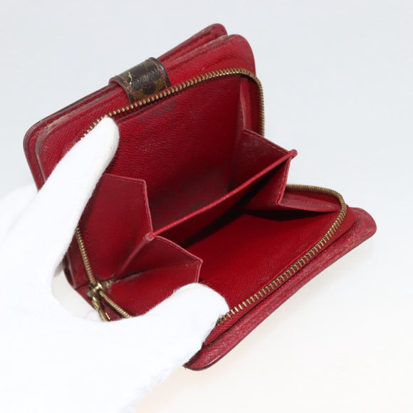 LOUIS VUITTON Monogram Cherry Compact zip Bifold Wallet M95005 LV Auth LNZ439