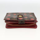 LOUIS VUITTON Monogram Cherry Compact zip Bifold Wallet M95005 LV Auth LNZ439-4