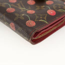 LOUIS VUITTON Monogram Cherry Compact zip Bifold Wallet M95005 LV Auth LNZ439-9