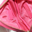 CHANEL Choco Bar Chain Shoulder Pouch Lamb Skin Pink Gold CC Auth LNZ440SAM-9