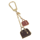 LOUIS VUITTON Bag Charm Iconic Bag Charm metal Red Black LV Auth LNZ441-1