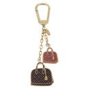 LOUIS VUITTON Bag Charm Iconic Bag Charm metal Red Black LV Auth LNZ441-13
