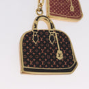 LOUIS VUITTON Bag Charm Iconic Bag Charm metal Red Black LV Auth LNZ441-2