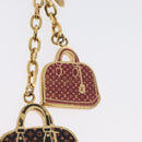 LOUIS VUITTON Bag Charm Iconic Bag Charm metal Red Black LV Auth LNZ441-3