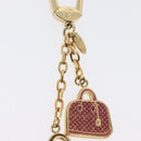 LOUIS VUITTON Bag Charm Iconic Bag Charm metal Red Black LV Auth LNZ441-4