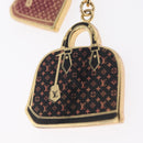 LOUIS VUITTON Bag Charm Iconic Bag Charm metal Red Black LV Auth LNZ441-8