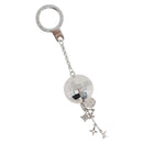 LOUIS VUITTON Mirror Ball Porte Cles Key Holder Silver M65378 LV Auth LNZ442-1