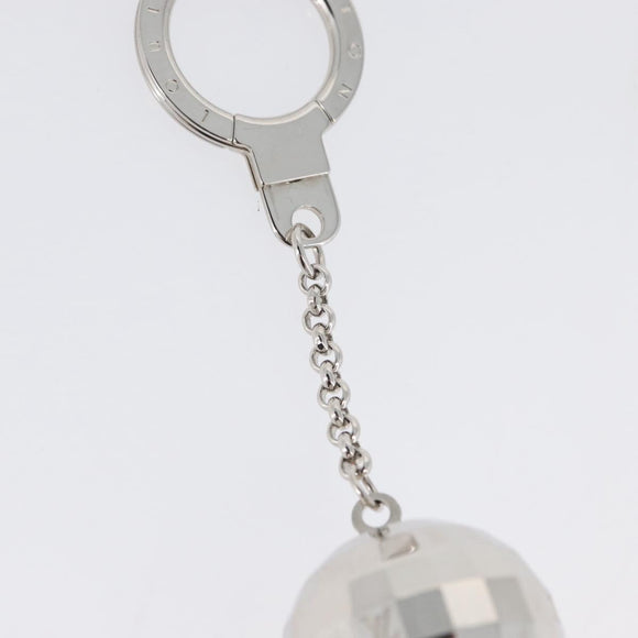 LOUIS VUITTON Mirror Ball Porte Cles Key Holder Silver M65378 LV Auth LNZ442