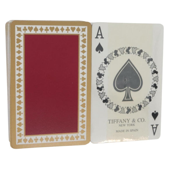 TIFFANY&Co. Playing Cards 2 Set Blue Red Auth LNZ444V