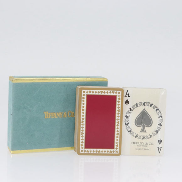 TIFFANY&Co. Playing Cards 2 Set Blue Red Auth LNZ444V