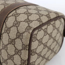 GUCCI GG Supreme Web Sherry Line Boston Bag PVC Beige Gold 40 02 006 Auth LNZ451-9