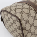GUCCI GG Supreme Web Sherry Line Boston Bag PVC Beige Gold 40 02 006 Auth LNZ451-14
